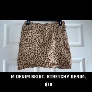 M denim skirt